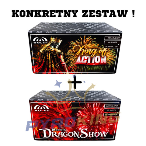 KONKRETNY ZESTAW "Dragon Show" i Kings of Action" BLACK FRIDAY