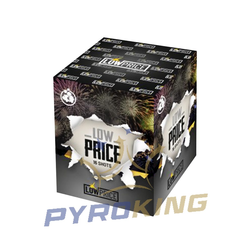 Wyrzutnia fajerwerków 1620MIX Low Price Black SRPyro, 16 strzałów kalibru 20 mm