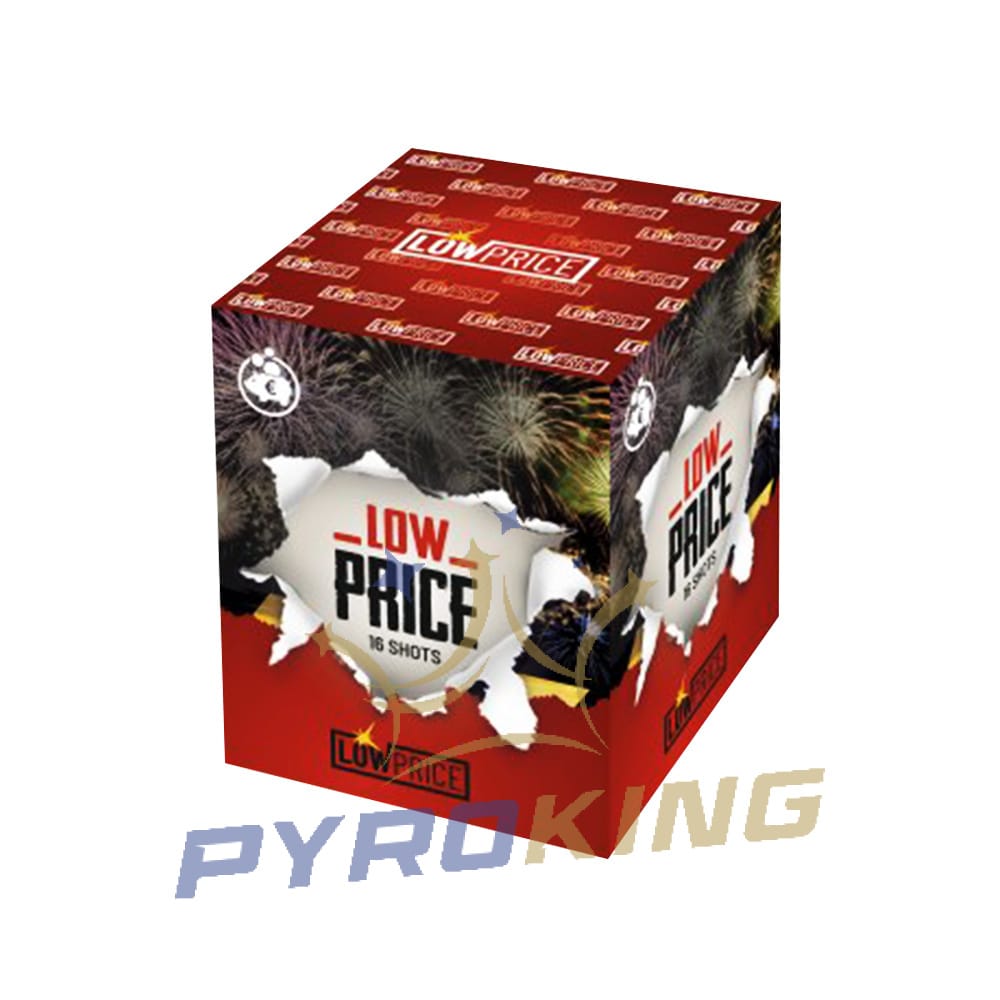 Wyrzutnia fajerwerków 1620MIX Low Price Red SRPyro, 16 strzałów kalibru 20 mm