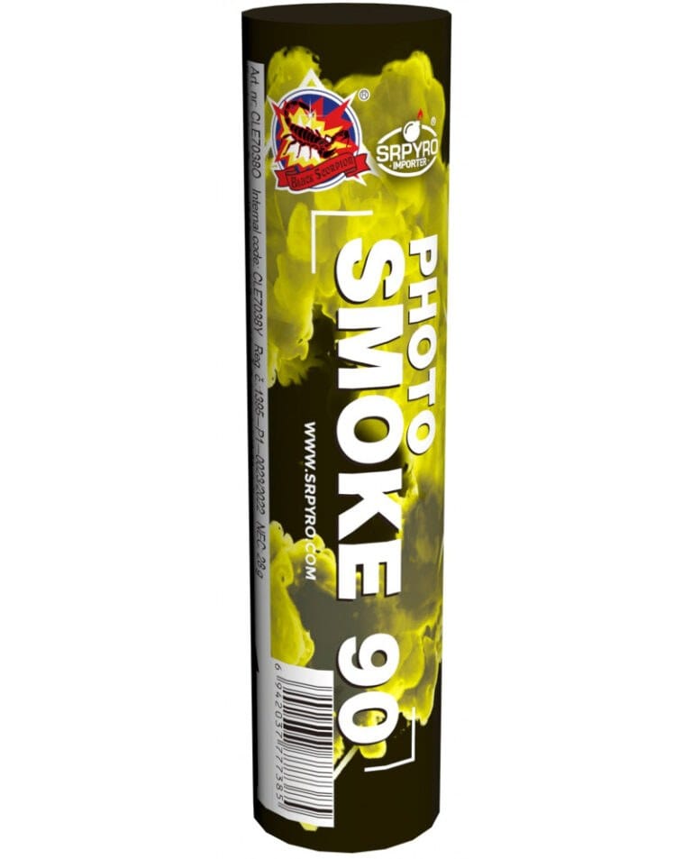 Świeca dymna żółta Photo Smoke 90 CLE7038Y SRPyro P1