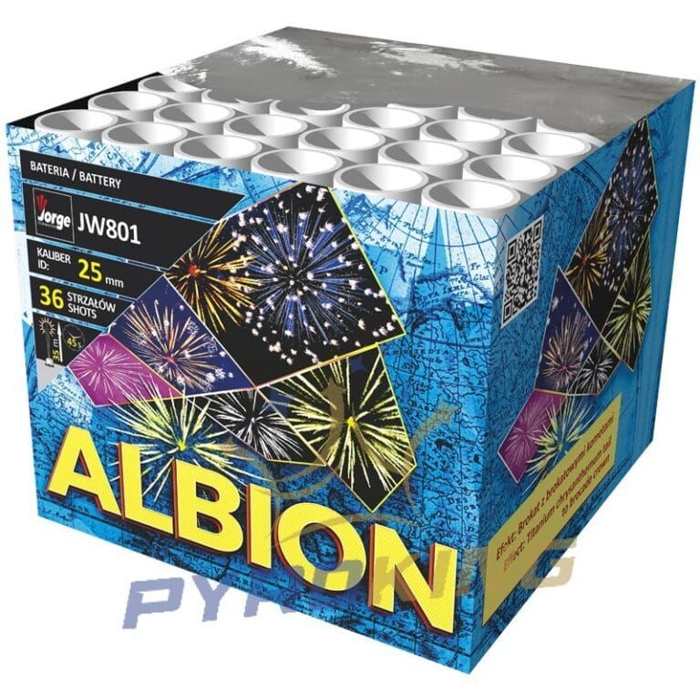 Wyrzutnia fajerwerków Albion JW801 Jorge, 36 strzałów kalibru 25 mm