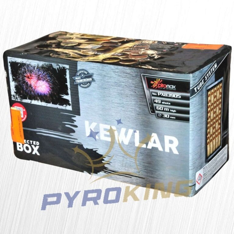 Wyrzutnia fajerwerków Kewlar PXB3905 Piromax, 49 strzałów kalibru 30 mm