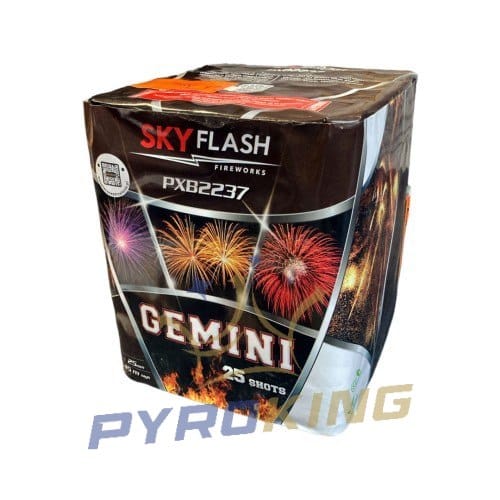 Wyrzutnia fajerwerków Sky Flash Gemini PXB2237 Piromax, 25 strzałów kalibru 25 mm
