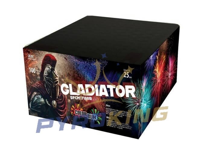 Wyrzutnia fajerwerków Gladiator SFCM17100B CB201 Color Bum, 100 strzałów kalibru 25 mm