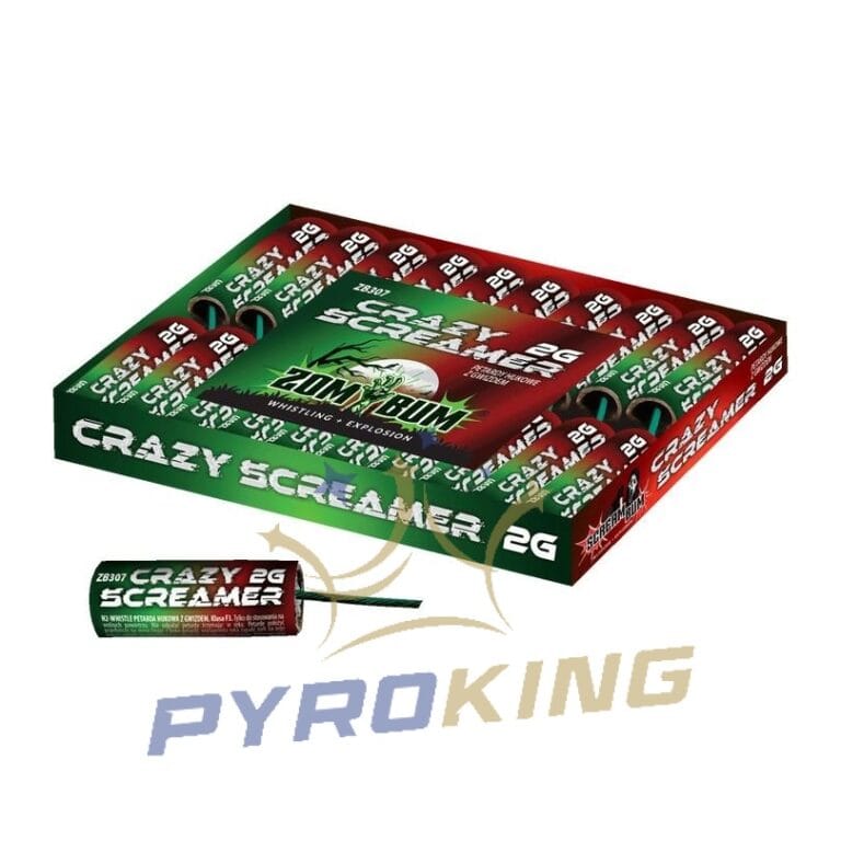 Petardy hukowe z gwizdem Crazy Screamer 2G ZB307 Zom Bum 20 sztuk F3