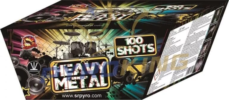 Wyrzutnia fajerwerków Heavy Metal CLE4114 SRPyro, 100 strzałów kalibru 20 mm