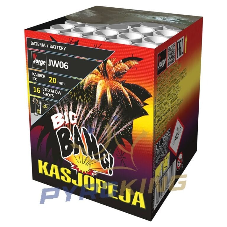 Wyrzutnia fajerwerków Kasjopeja JW06 Jorge, 16 strzałów kalibru 20 mm