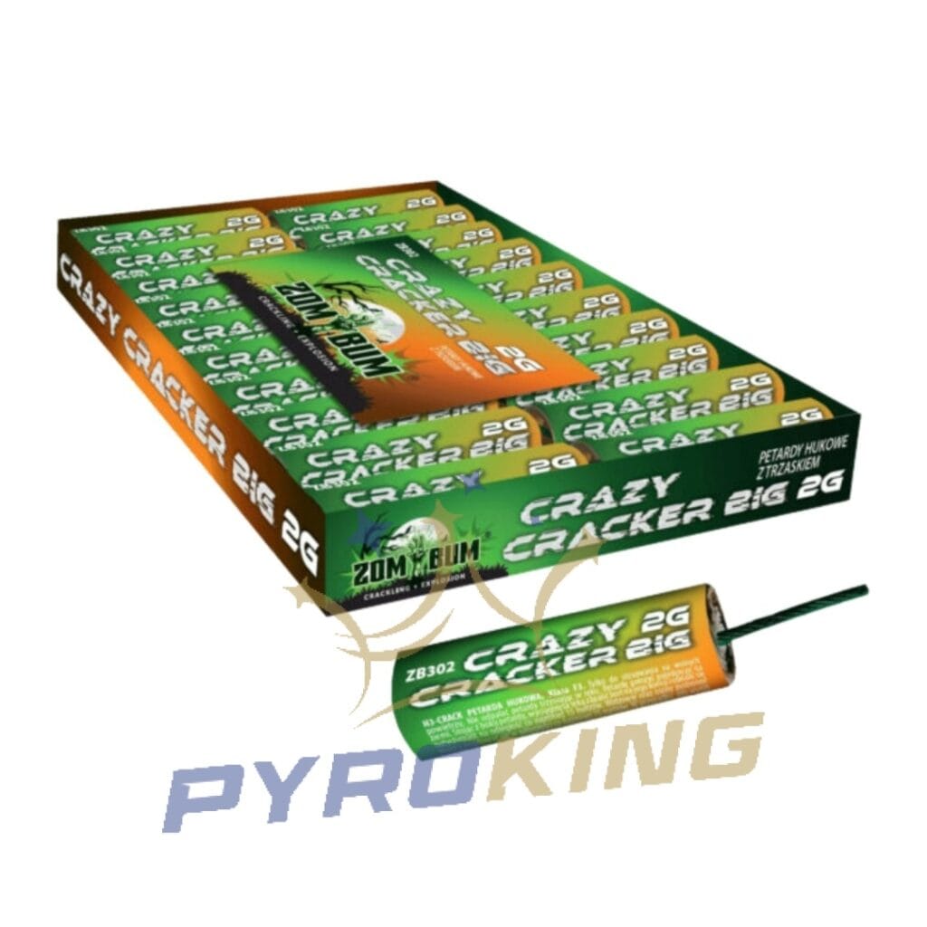 Petardy Crazy Cracker BIG 2G ZB302 Zom Bum 20 sztuk z cracklingiem F3
