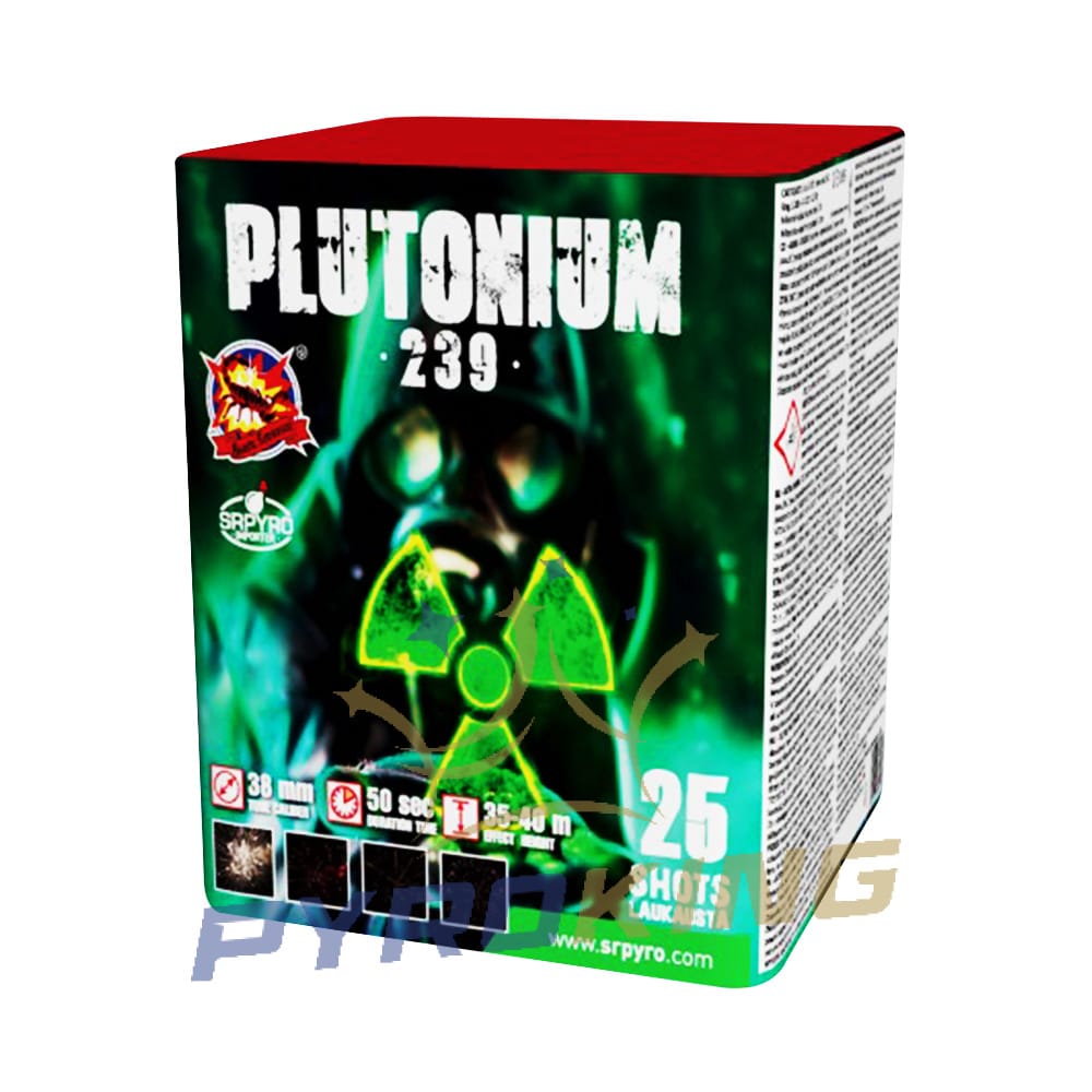 Wyrzutnia fajerwerków Plutonium CLE4124 SRPyro, 25 strzałów kalibru 38 mm
