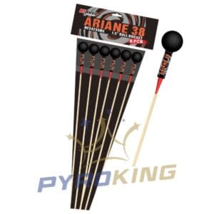 Rakiety kuliste RIAKEO Ariane 38 HF24733RK 38 mm – 6 sztuk