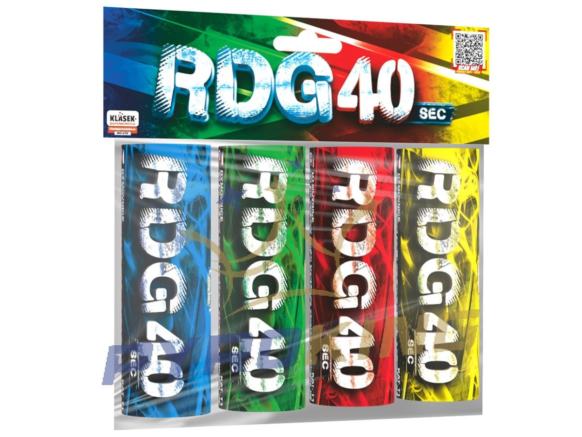 Świece dymne RDG40 D2C(1) mix 4 kolorów Klasek Zestaw 4 świec dymnych RDG40 D2C(1) mix kolorów Klasek T1