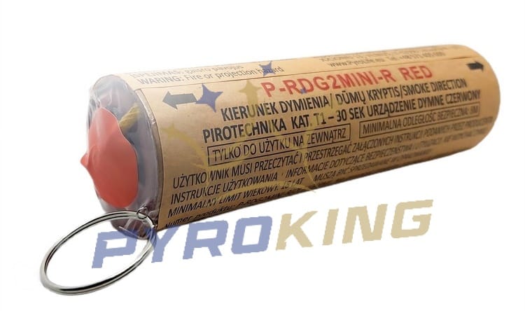 Świeca dymna czerwona dwustronna PyroLife RDG2-MINI/R T1