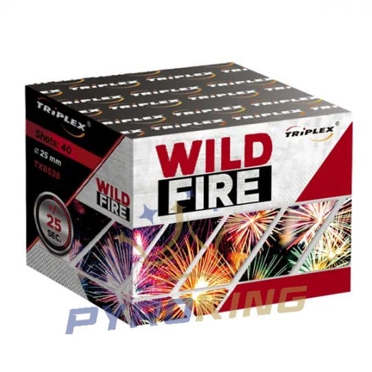 Wyrzutnia fajerwerków Wild Fire TXB538 Triplex, 40 strzałów kalibru 25 mm