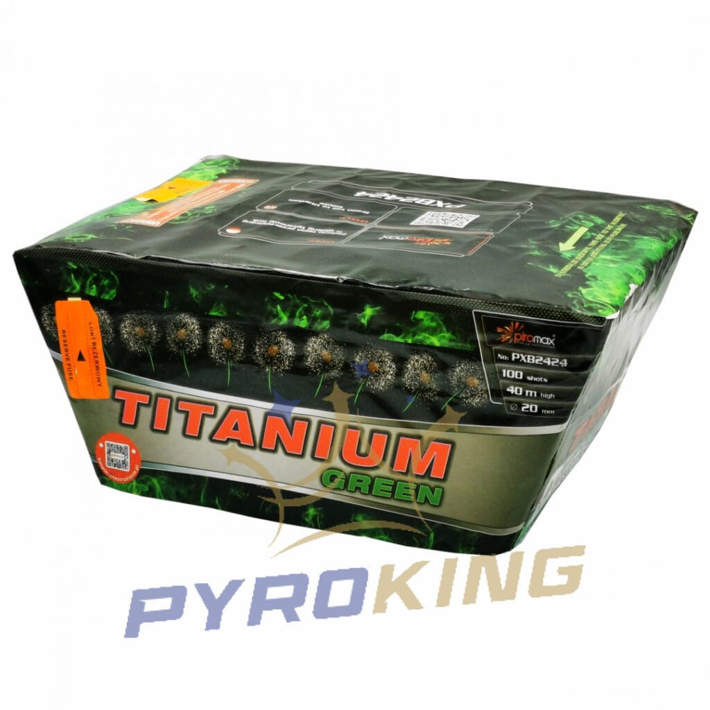 Wyrzutnia Titanium Green PXB2424 Piromax 100 strzałów 20 mm