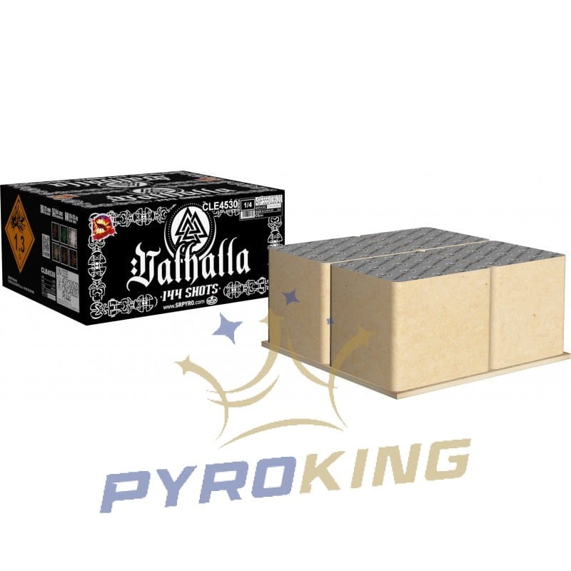 Wyrzutnia fajerwerków Valhalla CLE4530 SRPyro, 100 strzałów kalibru 25 mm