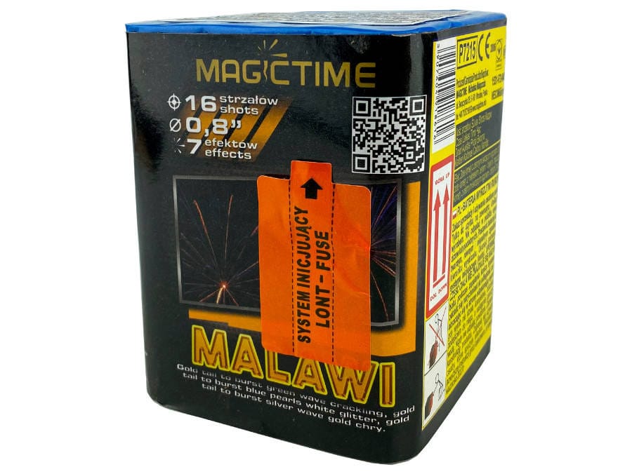 Wyrzutnia Malawi P7215 Magic Time – 16 strzałów, kaliber 20 mm Wyrzutnia fajerwerków Malawi P7215 Magic Time, 16 strzałów kalibru 20 mm