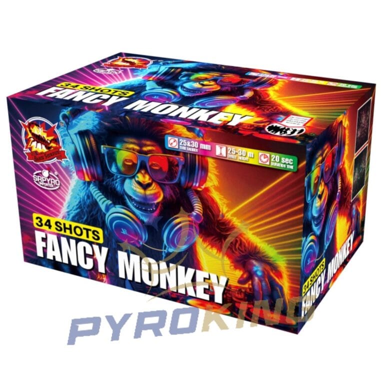 Wyrzutnia kątowa Fancy Monkey 34 strzały 25/30 mm CLE4422 SRPYRO F2