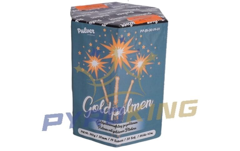 Wyrzutnia fajerwerków Goldpalmen PP-BI-30-19-01 Pulver, 19 strzałów kalibru 30 mm