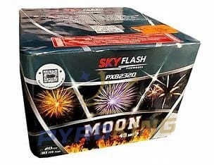 Wyrzutnia fajerwerków Moon PXB2320 Piromax, 49 strzałów kalibru 20 mm