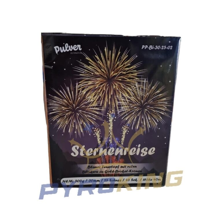 Wyrzutnia fajerwerków Sternenreise PP-BI-30-25-02 Pulver, 25 strzałów kalibru 30 mm