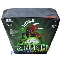 Wyrzutnia fajerwerków El Titanio V ZB141 Zom Bum, 54 strzały kalibru 20 mm