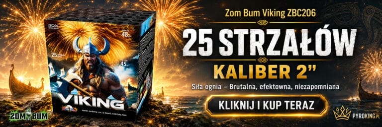Wyrzutnia fajerwerków Zom Bum Viking ZBC206 – 25 strzałów i kaliber 2 cale