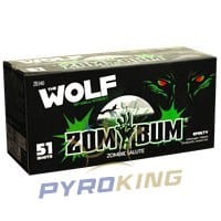 Wyrzutnia fajerwerków Wolf of the Wall Street ZB340 Zom Bum, 51 strzałów kalibru 30 mm