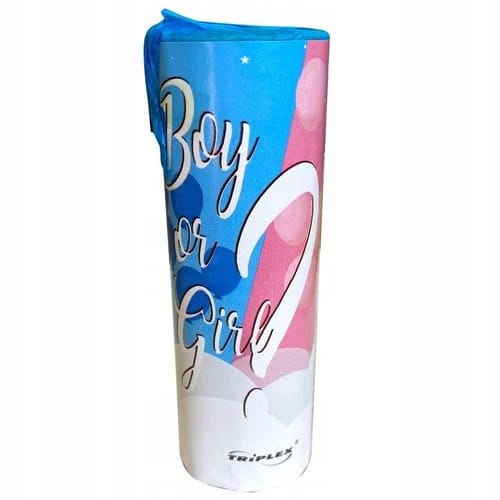 Świeca dymna Baby Shower niebieska Boy or Girl Triplex TXF652-2B T1