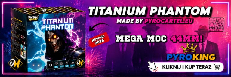 Wyrzutnia Titanium Phantom 44 mm od Pyro Cartel – nowość 2026 w ofercie PyroKing