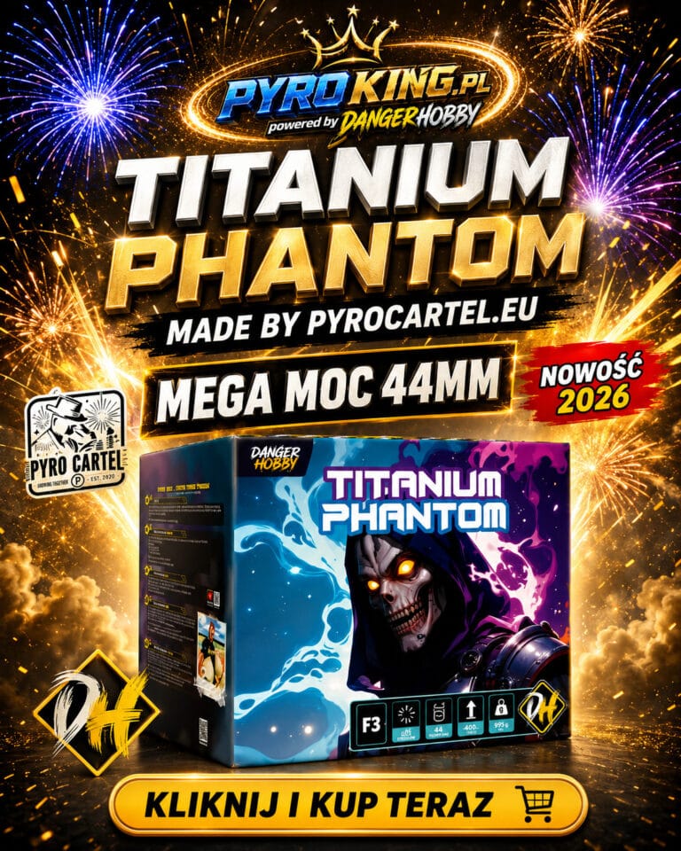 Titanium Phantom 44 mm od Pyro Cartel – nowość 2026 dostępna w sklepie PyroKing.pl