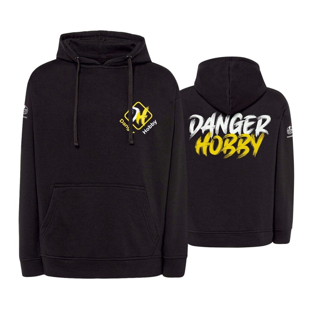 Bluza Danger Hobby rozmiar S czarna z kapturem