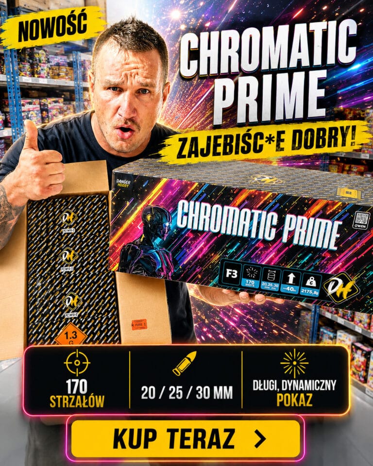 Wyrzutnia Chromatic Prime 170 strzałów, kaliber 20, 25 i 30 mm – Danger Hobby F3