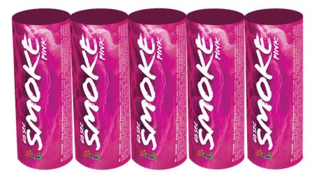 Świece dymne różowe Color Bum CB290P zestaw 5 sztuk
