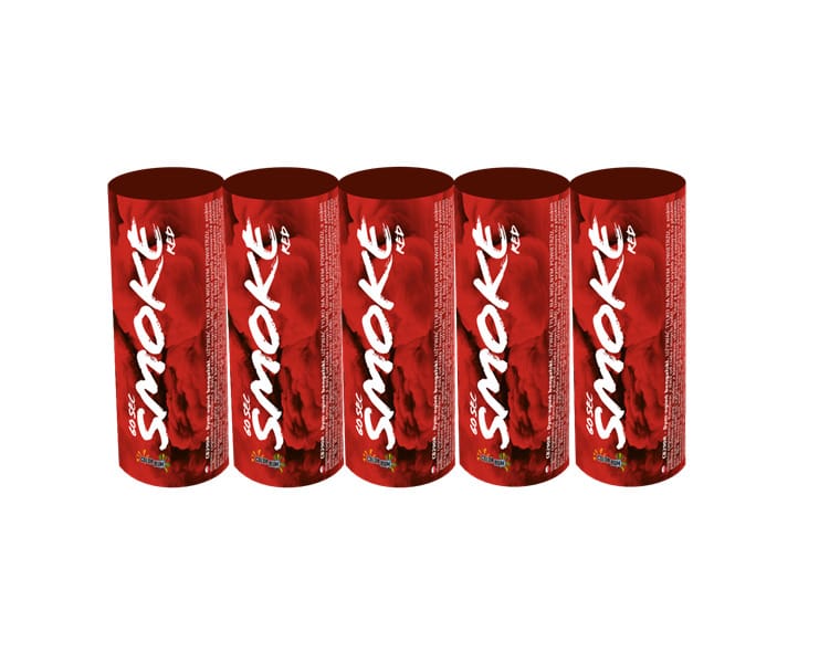 Czerwone świece dymne Color Bum CB290R zestaw 5 szt.