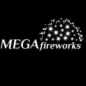 Logo Mega Fireworks – fajerwerki i wyrzutnie