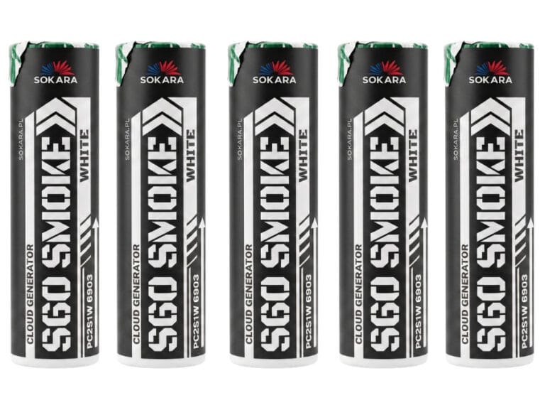 Zestaw 5 białych świec dymnych Sokara S60 Smoke