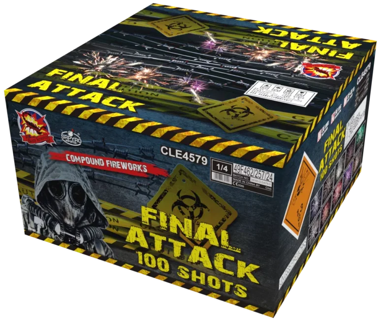 Wyrzutnia Final Attack 100 strzałów 38 mm CLE4579/CTN SRPYRO F3