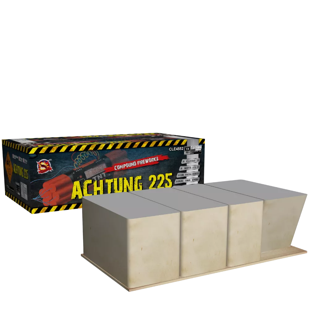 Wyrzutnia Achtung 225 strzałów 20/25/30 mm CLE4552 SRPYRO F3