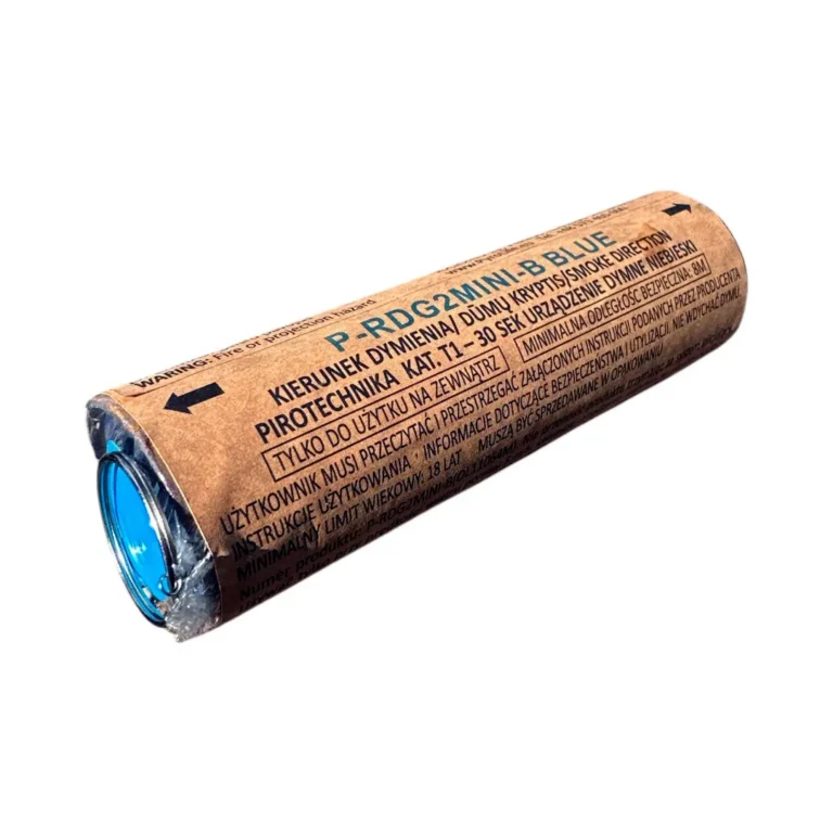 Świeca dymna dwustronna niebieska Pyrolife RDG2-MINI/B T1