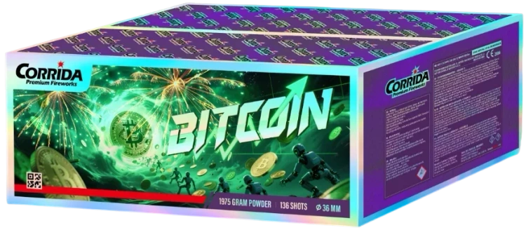 Wyrzutnia złożona Bitcoin Corrida JMFC136-1 136 strzałów 25 mm F2