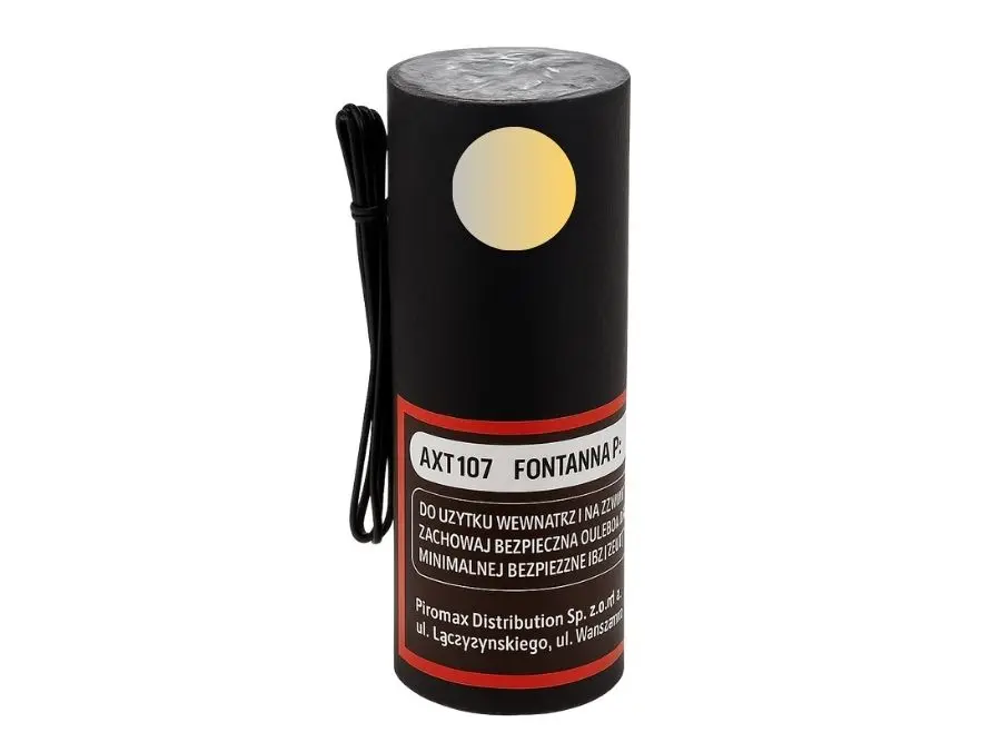 Fontanna sceniczna PXT107 Piromax 3 m 60 sekund złoto-srebrna