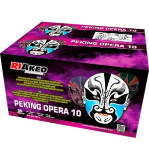Kompakt Peking Opera 10 Riakeo w fioletowym kartonie z maską opery pekińskiej