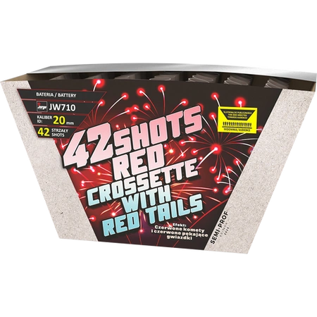 Wyrzutnia Semi-Prof JW710 Jorge w jasnym kartonie z czerwoną grafiką i napisem 42 shots