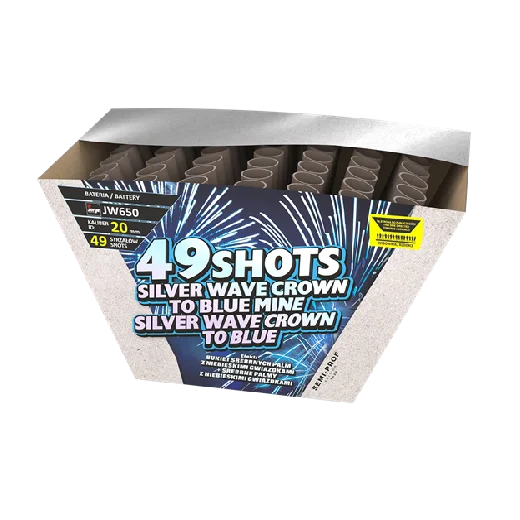 Wyrzutnia Semi-Prof JW650 Jorge w jasnym kartonie z niebieską grafiką i napisem 49 shots